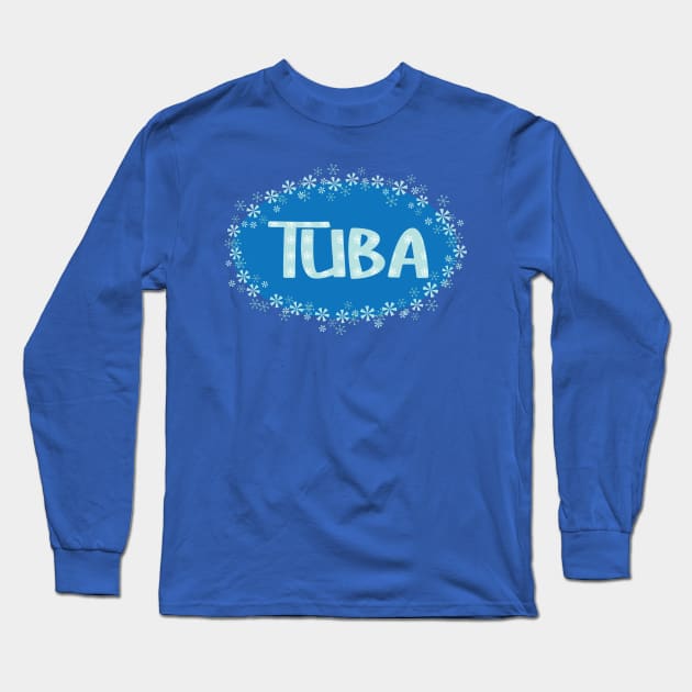 Winter Tuba Long Sleeve T-Shirt by Barthol Graphics